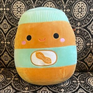 Squishmallows Peanut Butter Jar Plush - Mint and Brown (Antoine)